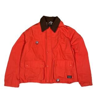 Levis Panhandle Men’s Trucker Jacket Zip Up Orange Size XL MSRP $128